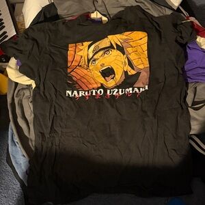 Naruto Uzumaki Black Graphic T-Shirt